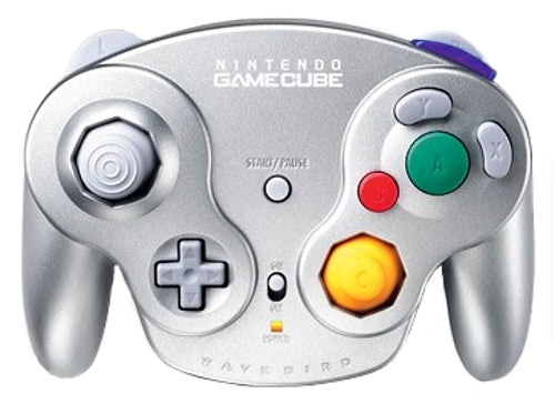 GAMECUBE WAVEBIRD OFFICIAL WIRELESS CONTROLLER (PLATINUM) - Accessories
