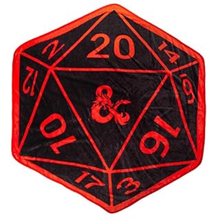 Dungeons & Dragons Dice Shaped Fleece Throw Blanket - Throw Blankets