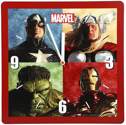 MARVEL RETRO 13 IN. SQUARE CLOCK - Clocks