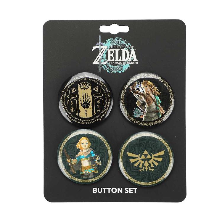 ZELDA TEARS OF THE KINGDOM CHARACTERS BUTTON SET – Playback Video