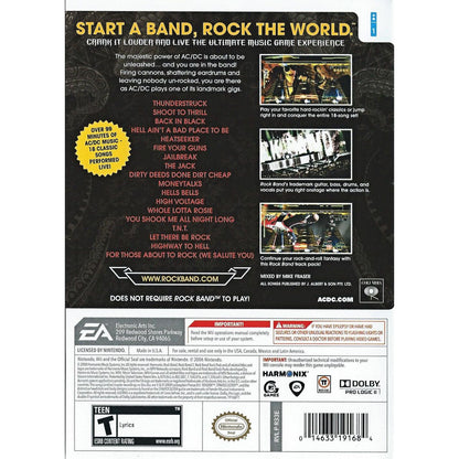 ROCK BAND AC/DC LIVE TRACK PACK (used)