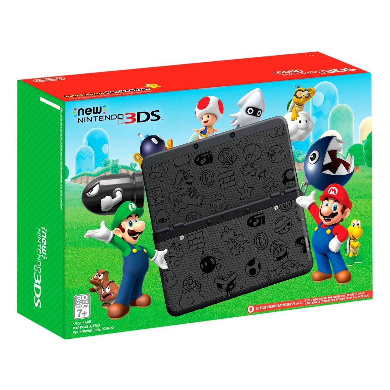 NEW NINTENDO 3DS - SUPER MARIO BLACK EDITION (used)