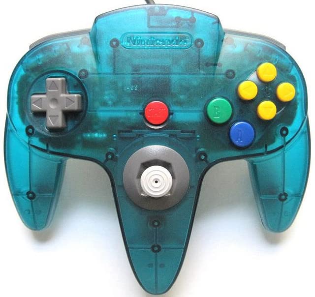 NINTENDO 64 OFFICIAL ICE BLUE CONTROLLER - Accessories