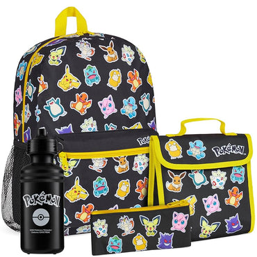 POKEMON 4 PC BACKPACK SET - Backpacks