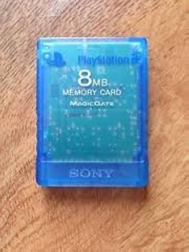 PS2 OFFICIAL MEMORY CARD BLUE (8MB) - Accessories