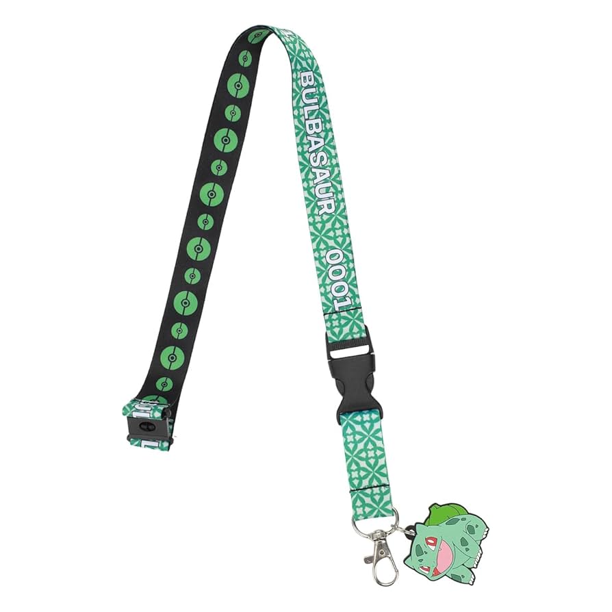 Pokemon Bulbasaur Kanto Region Lanyard - Lanyards
