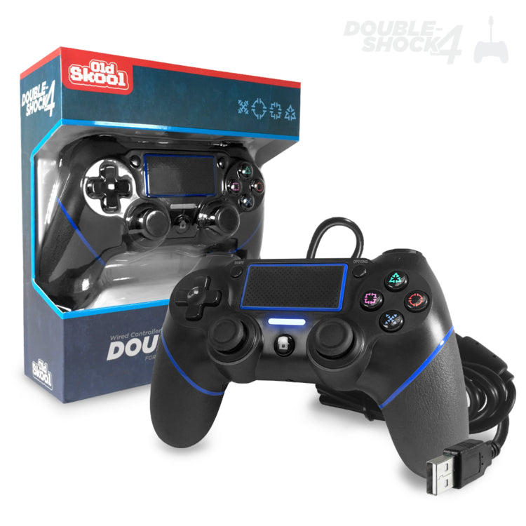 PS4 WIRED CONTROLLER BLACK (OLDSKOOL)